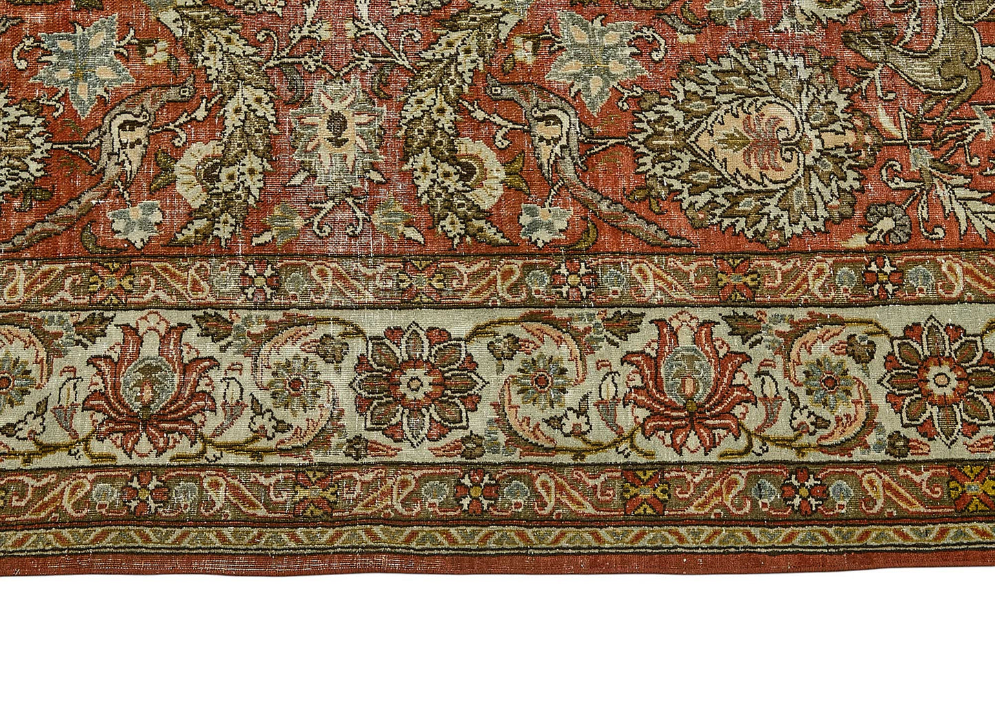 8x11 Vintage Persian Kashan Rug - 50037