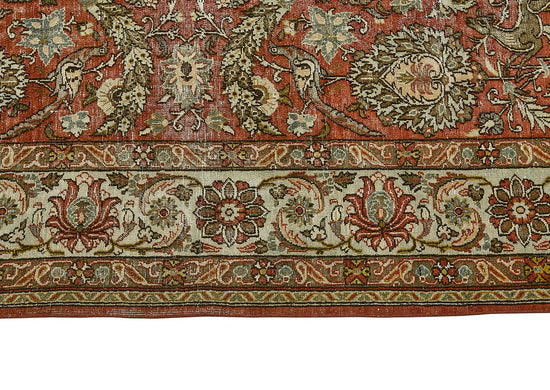 8x11 Vintage Persian Kashan Rug - 50037