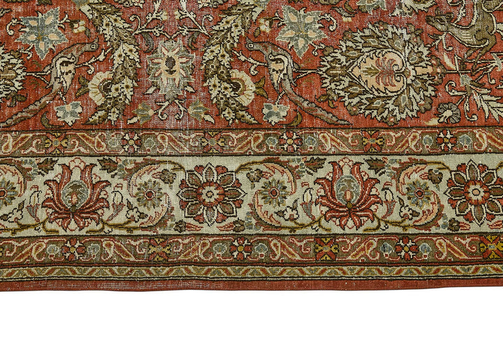 8x11 Vintage Persian Kashan Rug - 50037