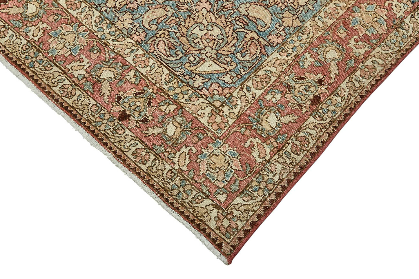 7x10 Vintage Persian Tabriz Rug - 50038
