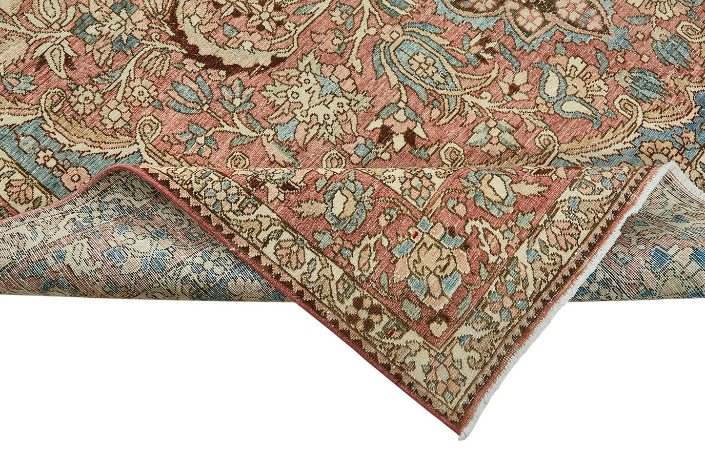 7x10 Vintage Persian Tabriz Rug - 50038