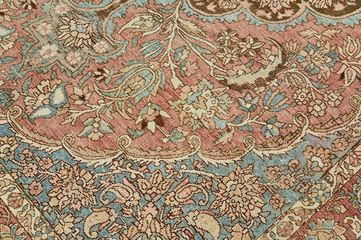7x10 Vintage Persian Tabriz Rug - 50038