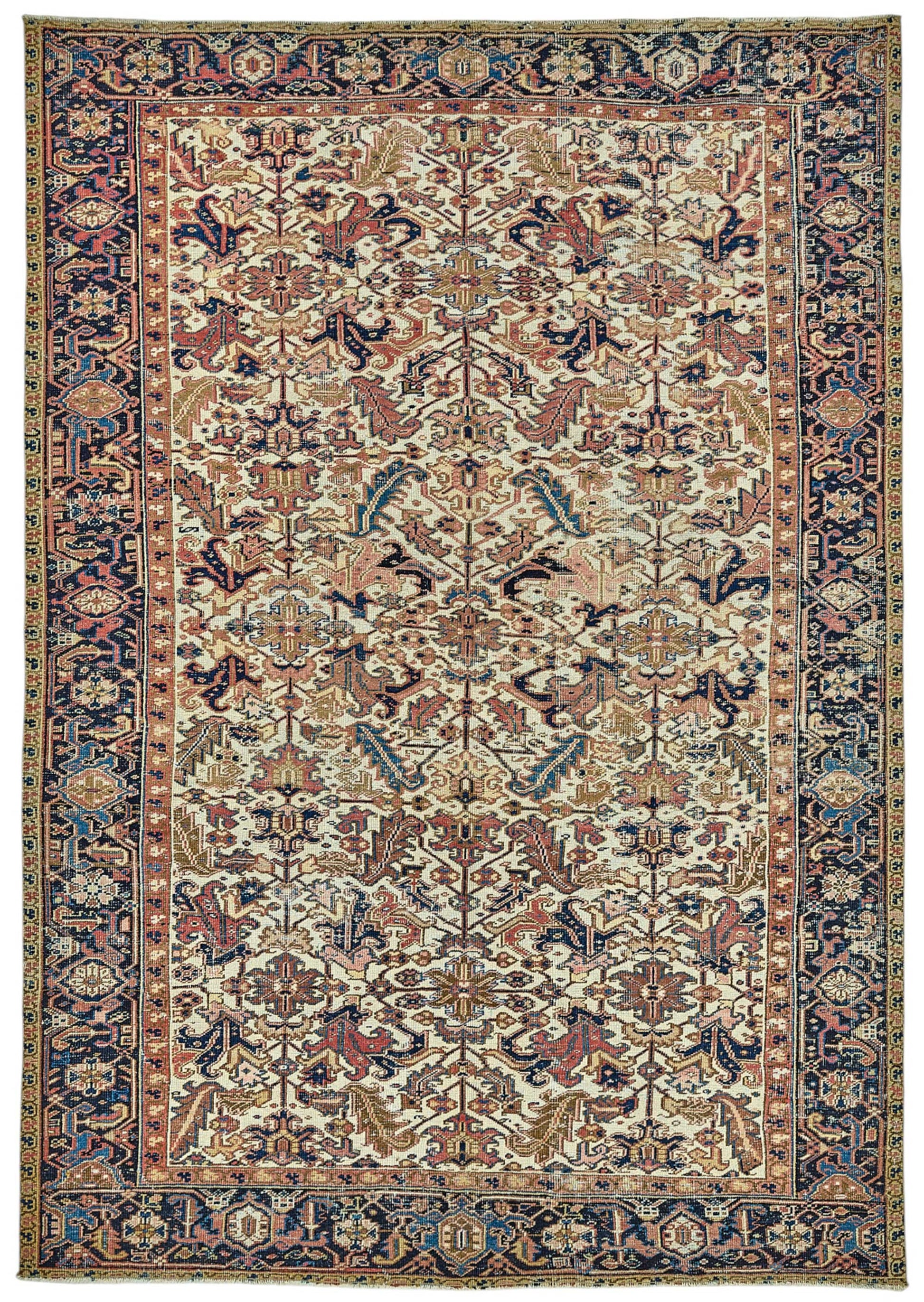 8x11 Vintage Persian Heriz Rug - 50039