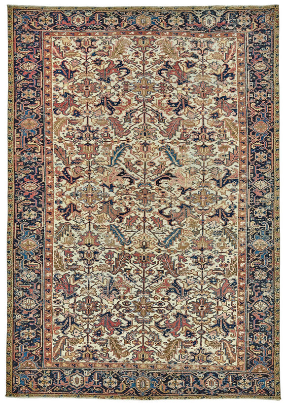 8x11 Vintage Persian Heriz Rug - 50039