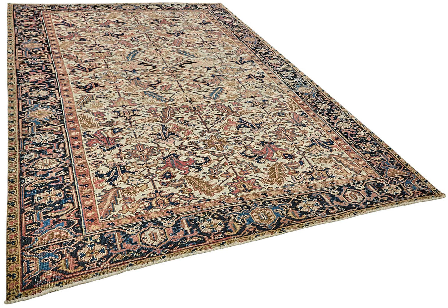 8x11 Vintage Persian Heriz Rug - 50039