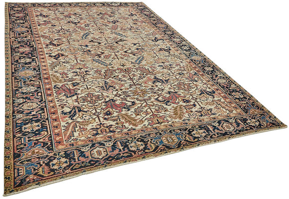 8x11 Vintage Persian Heriz Rug - 50039