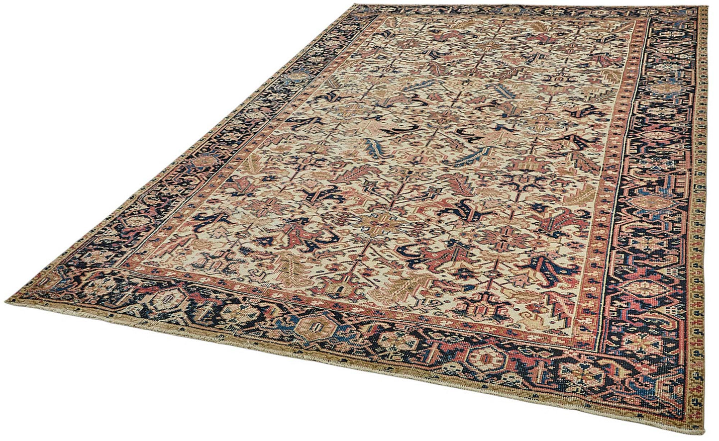 8x11 Vintage Persian Heriz Rug - 50039