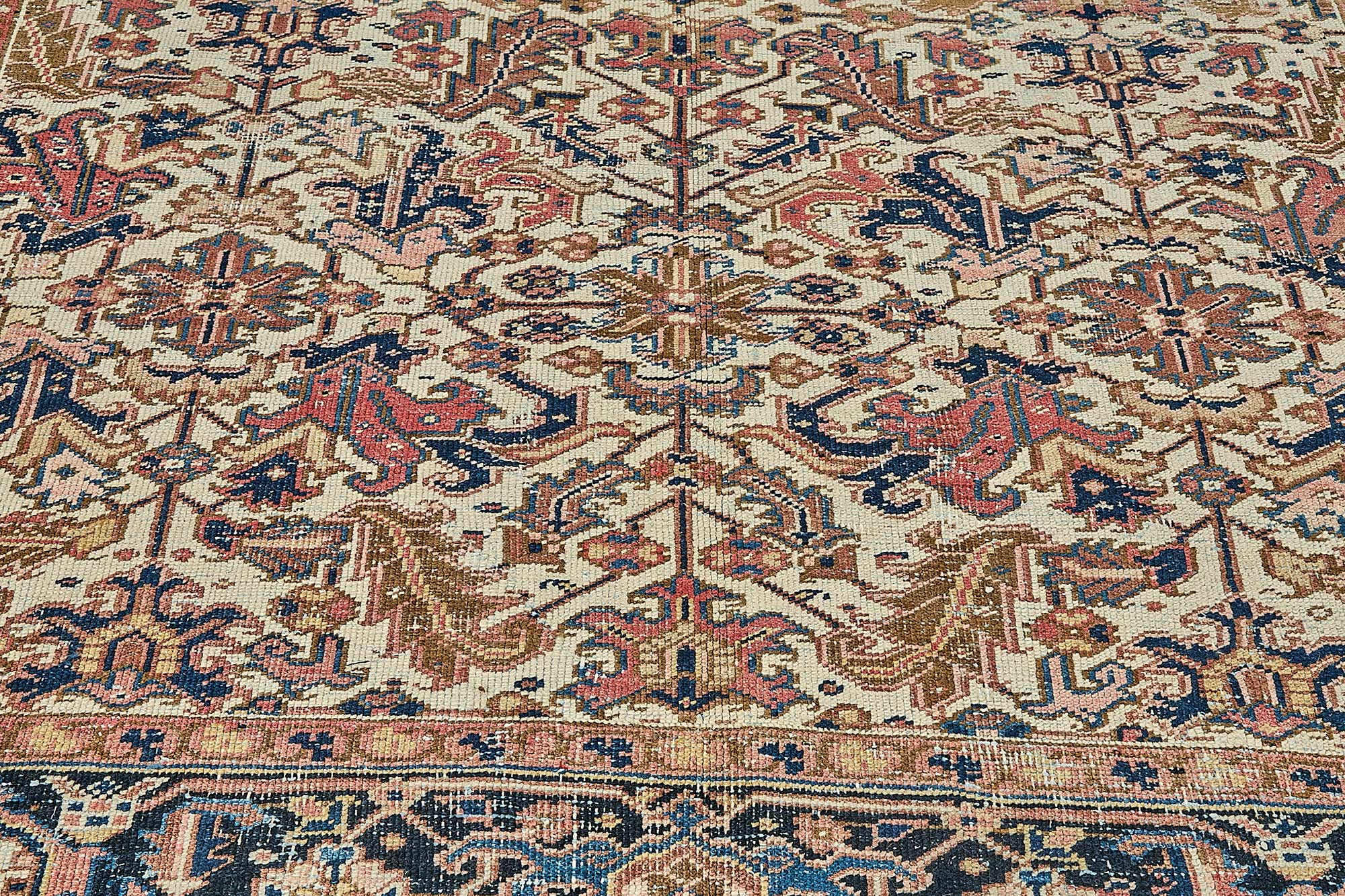 8x11 Vintage Persian Heriz Rug - 50039