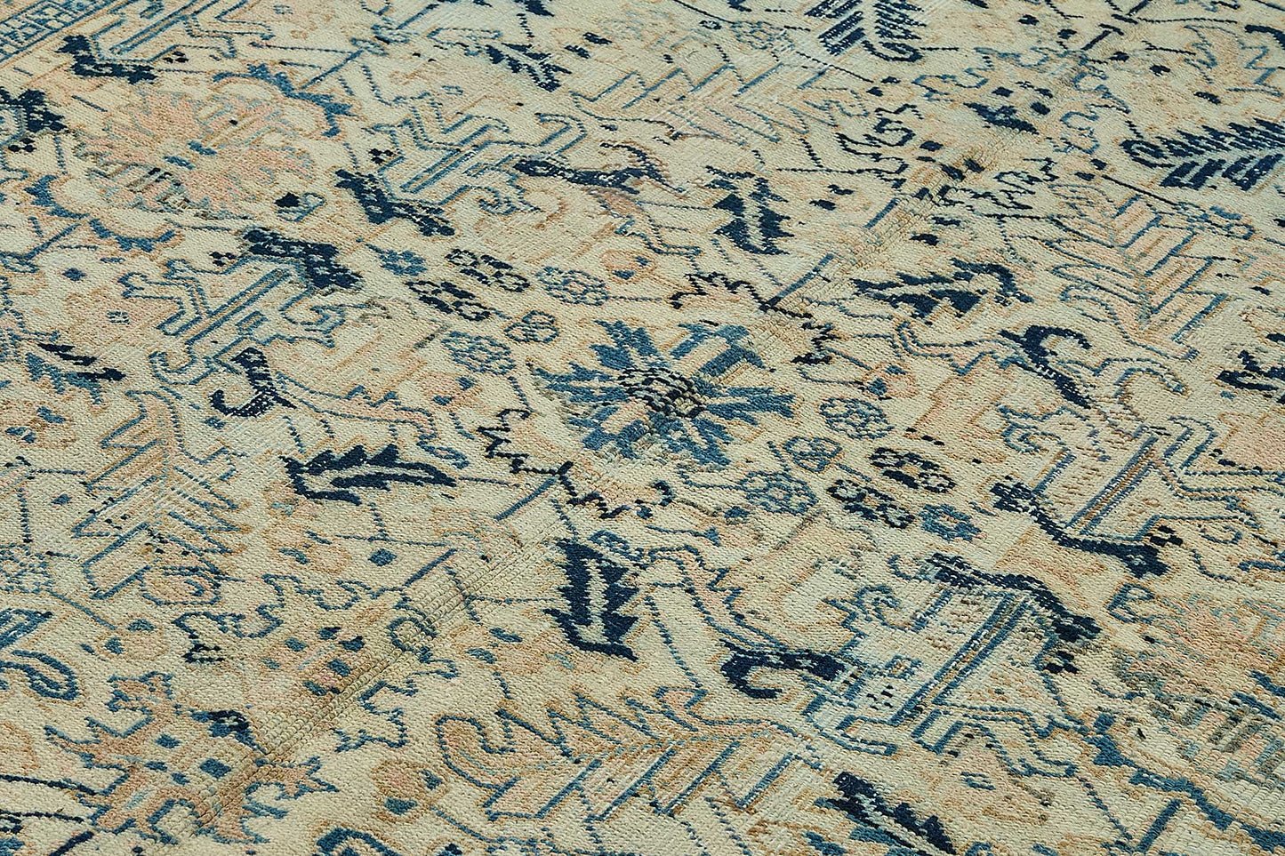 7x10 Vintage Persian Heriz Rug - 50040