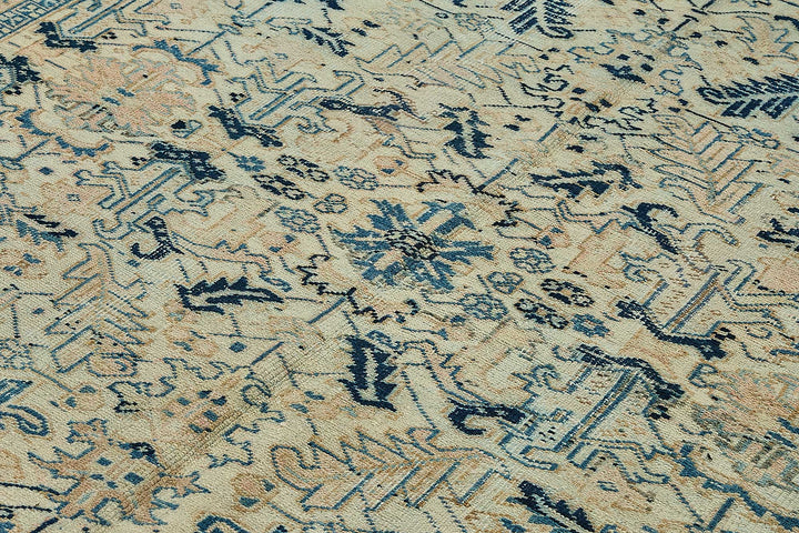 7x10 Vintage Persian Heriz Rug - 50040