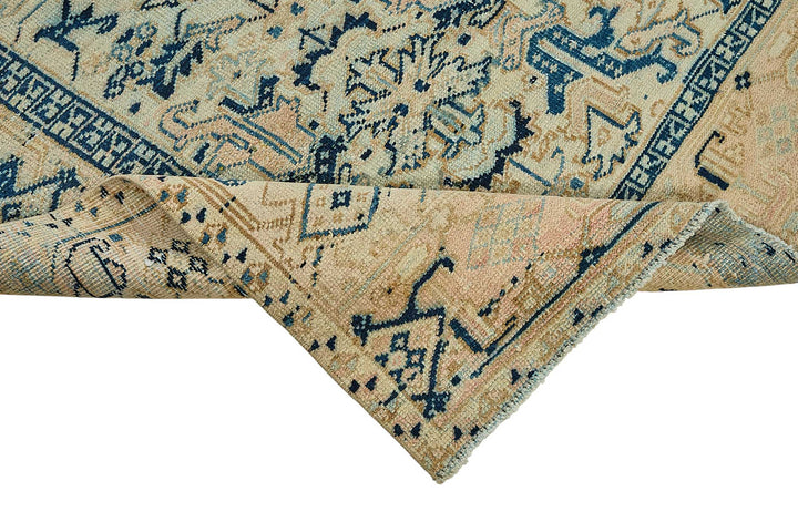 7x10 Vintage Persian Heriz Rug - 50040