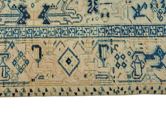 7x10 Vintage Persian Heriz Rug - 50040