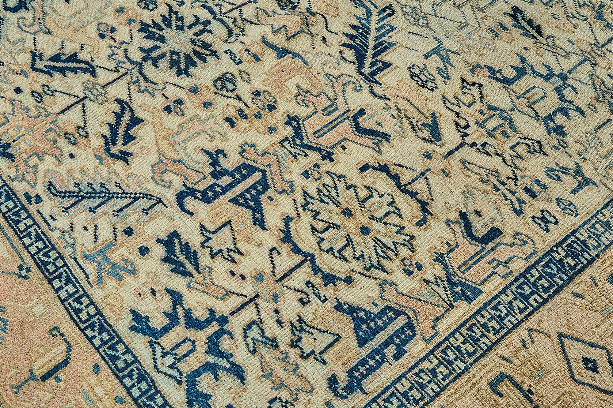 7x10 Vintage Persian Heriz Rug - 50040