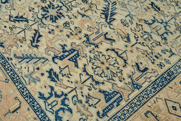 7x10 Vintage Persian Heriz Rug - 50040