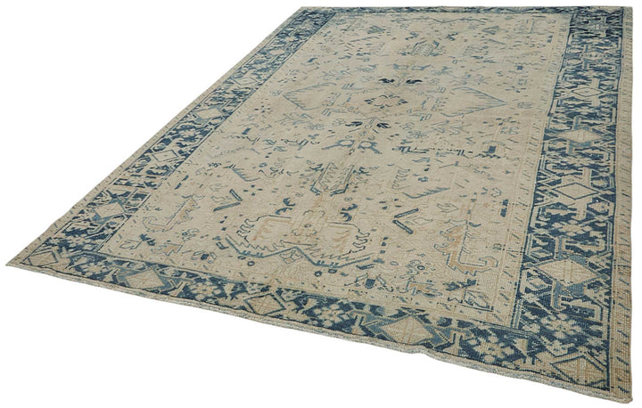 8x10 Antique Persian Heriz Rug - 50043