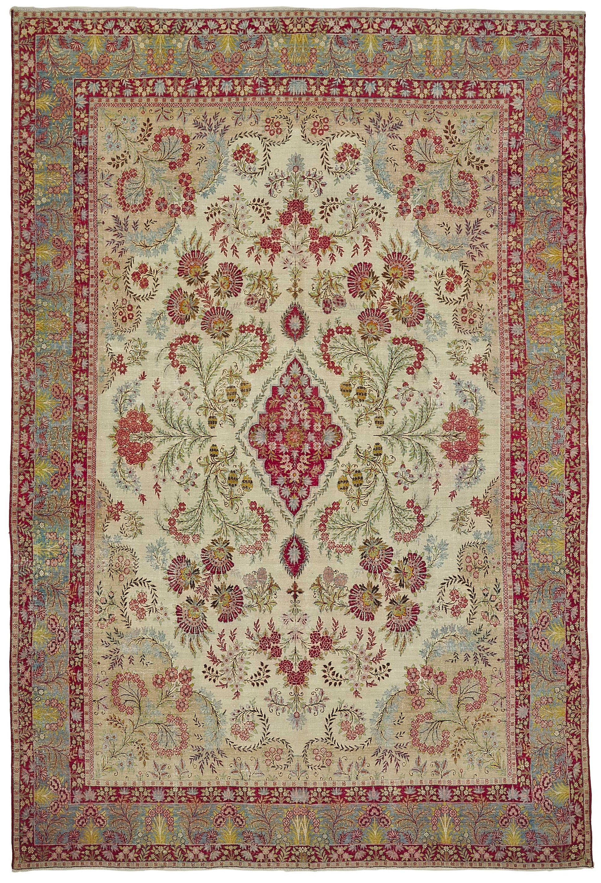 9x12 Antique Persian Kerman Rug - 50047