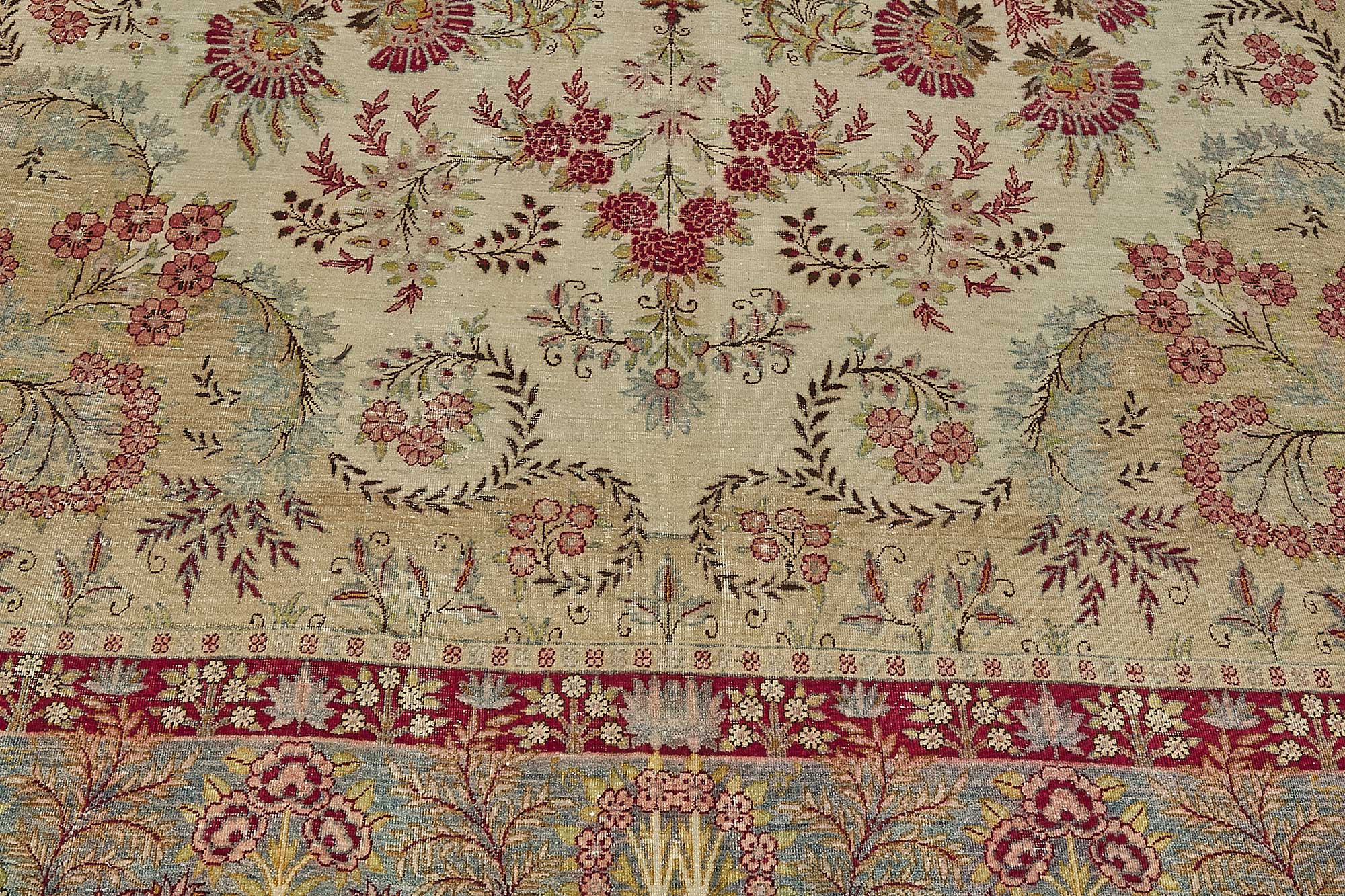 9x12 Antique Persian Kerman Rug - 50047