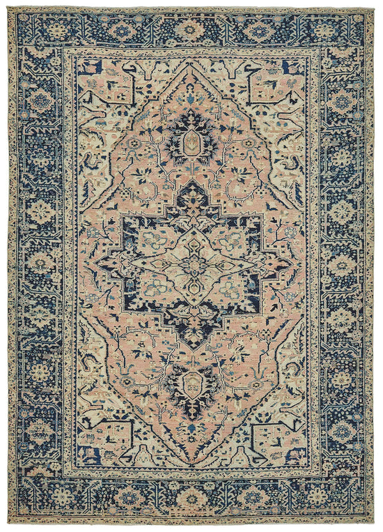 8x11 Antique Persian Heriz Rug - 50048