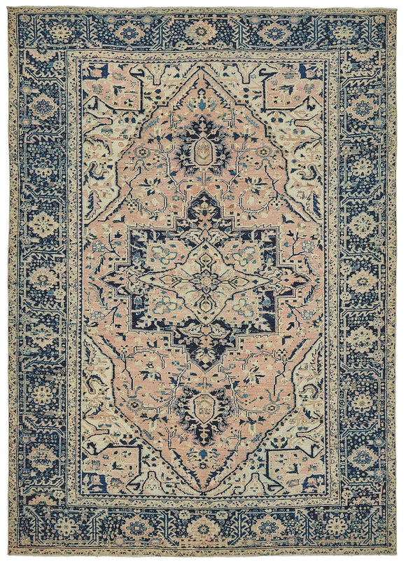 8x11 Antique Persian Heriz Rug - 50048