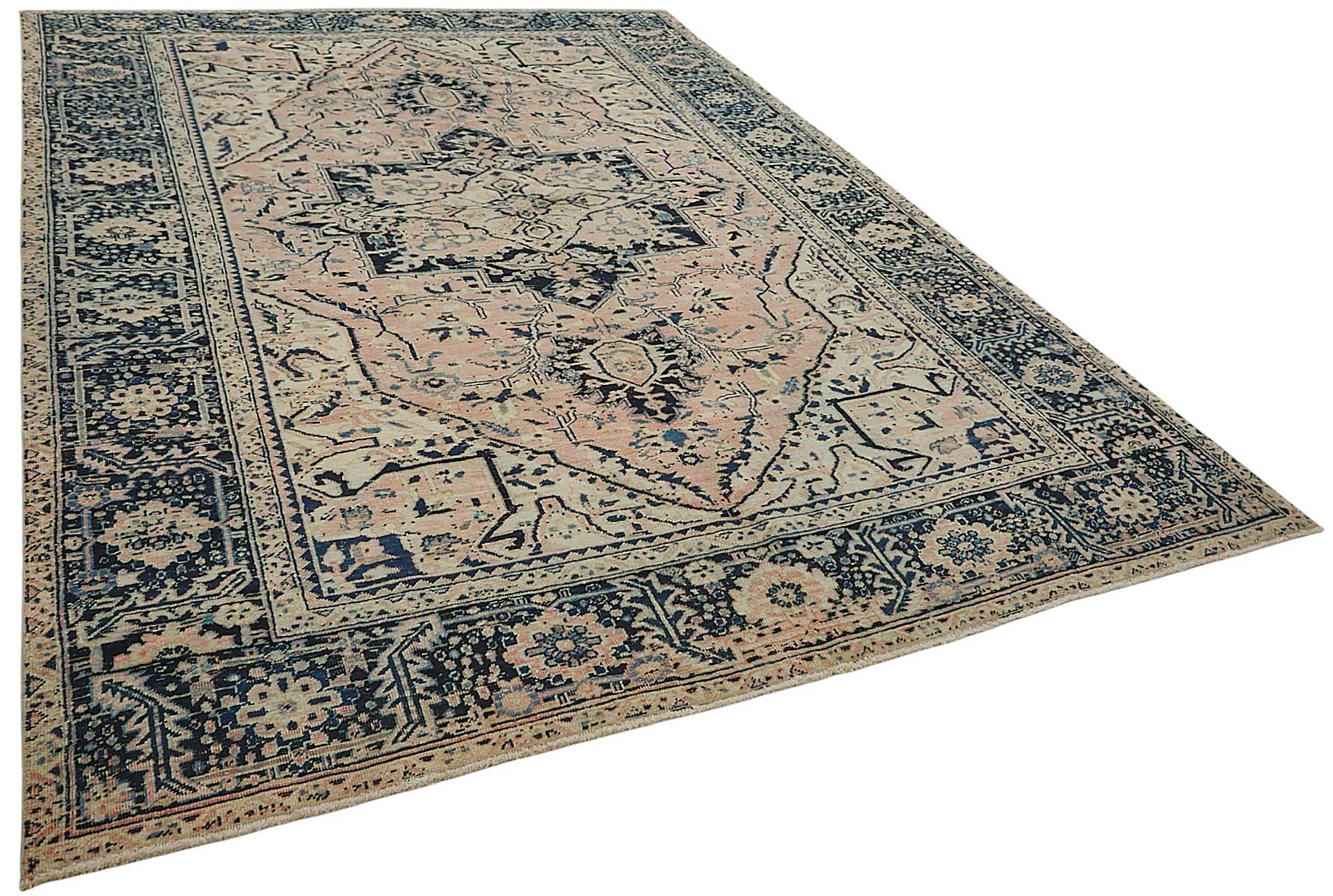 8x11 Antique Persian Heriz Rug - 50048