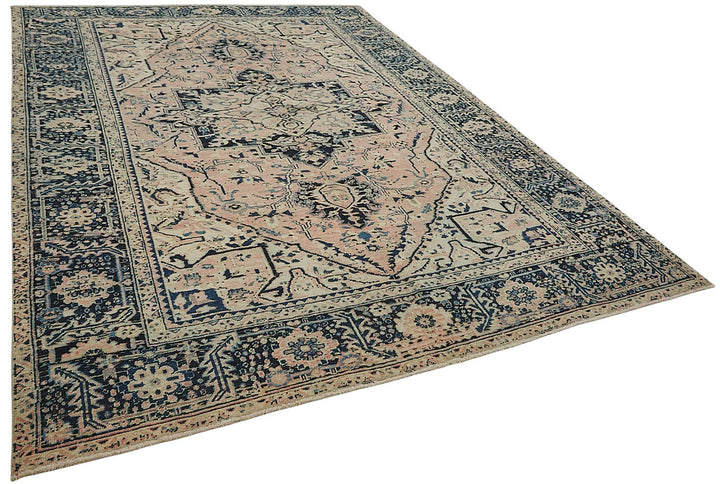 8x11 Antique Persian Heriz Rug - 50048