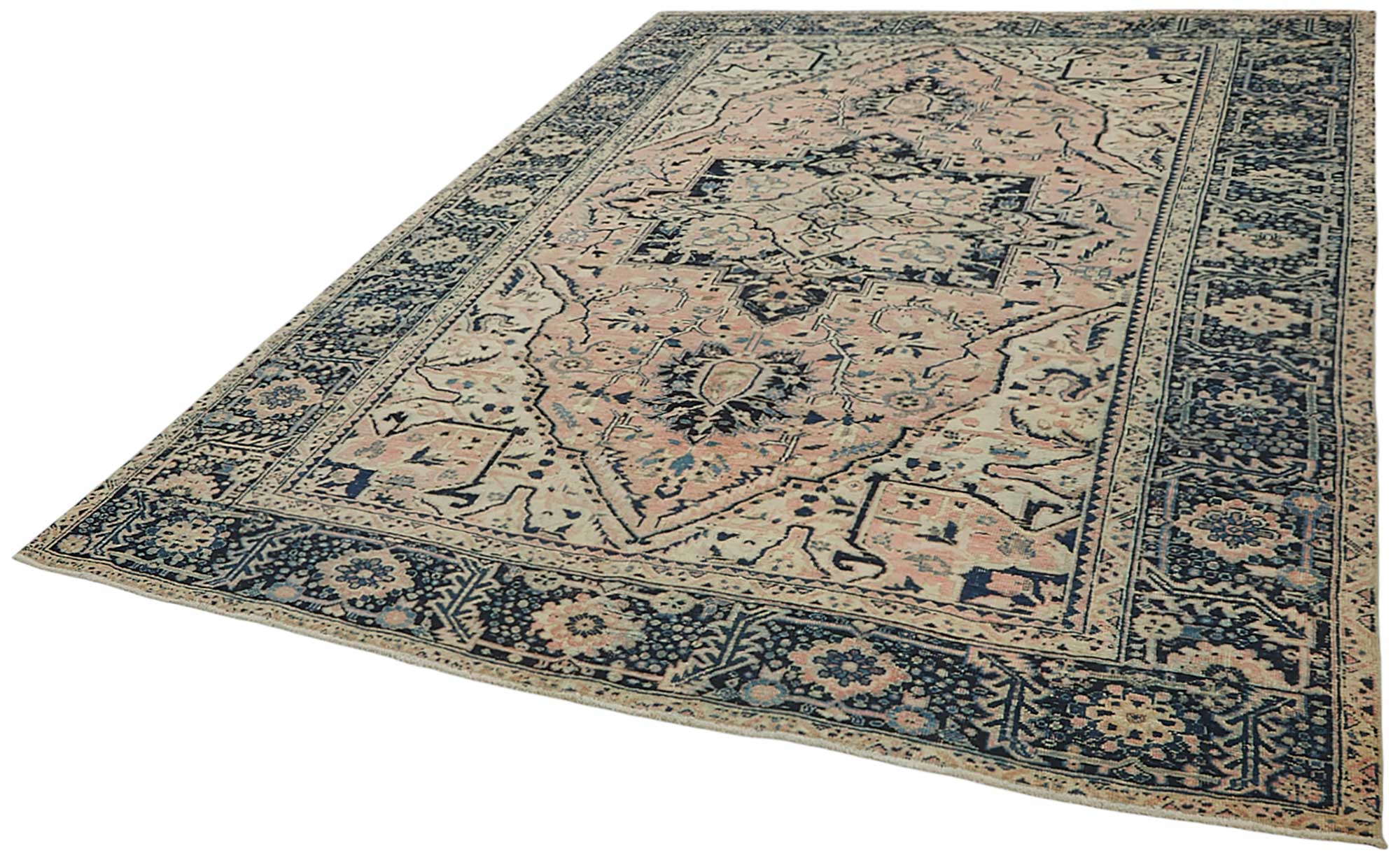 8x11 Antique Persian Heriz Rug - 50048