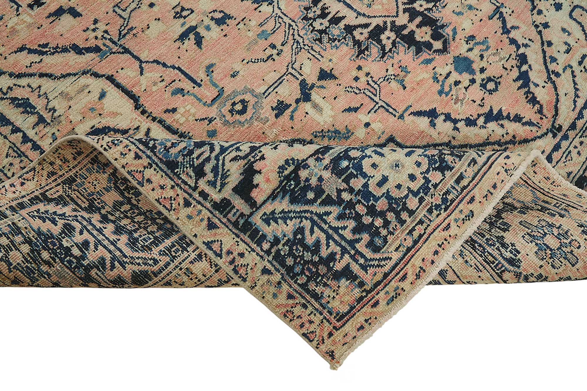 8x11 Antique Persian Heriz Rug - 50048