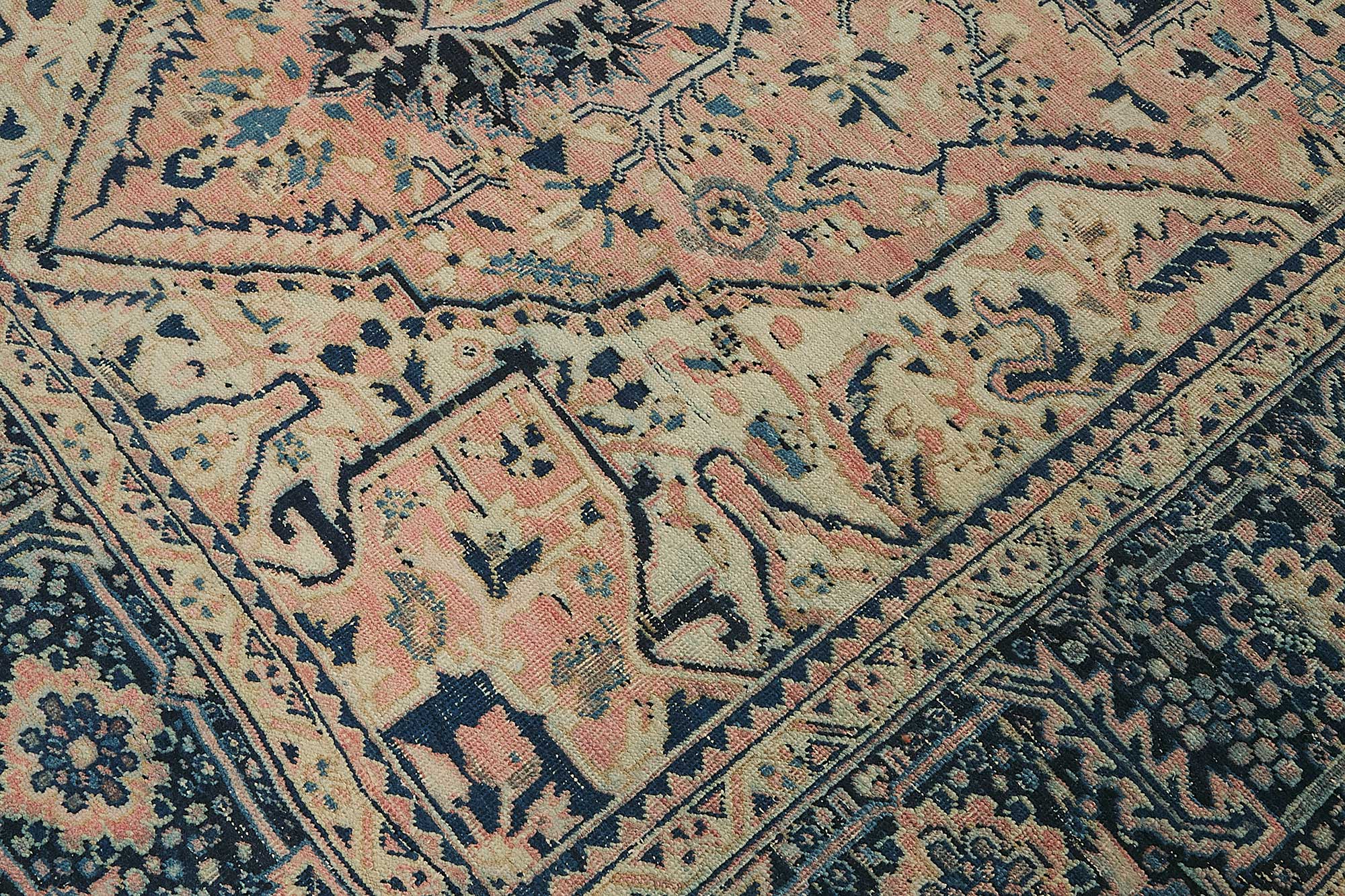 8x11 Antique Persian Heriz Rug - 50048