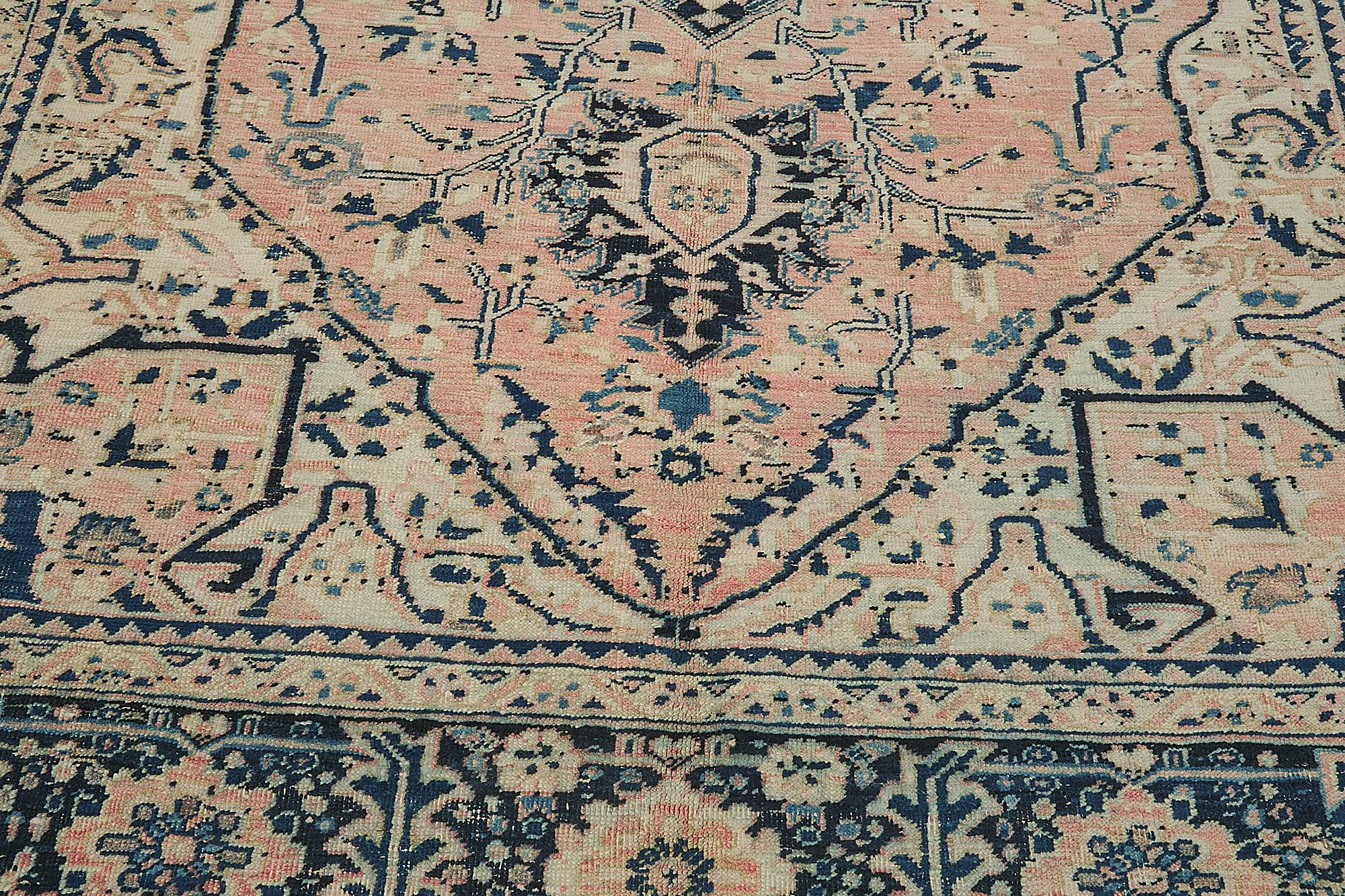 8x11 Antique Persian Heriz Rug - 50048