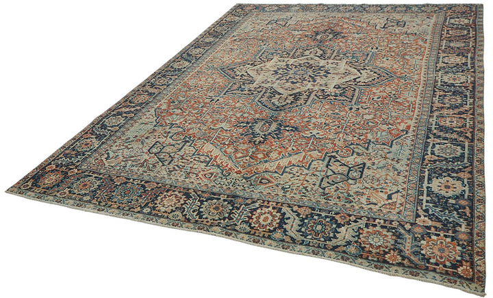 8x12 Antique Persian Heriz Rug - 50049