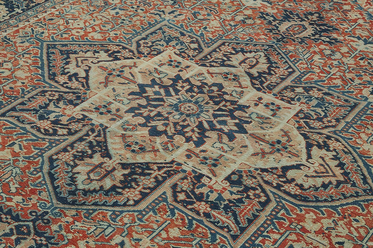 8x12 Antique Persian Heriz Rug - 50049