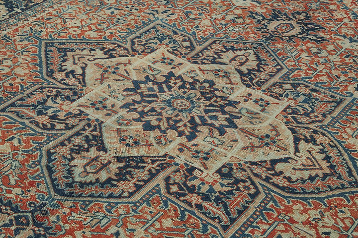 8x12 Antique Persian Heriz Rug - 50049