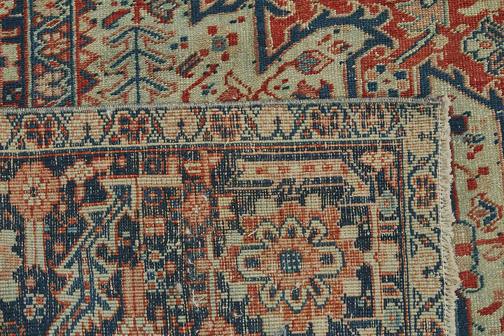 8x12 Antique Persian Heriz Rug - 50049
