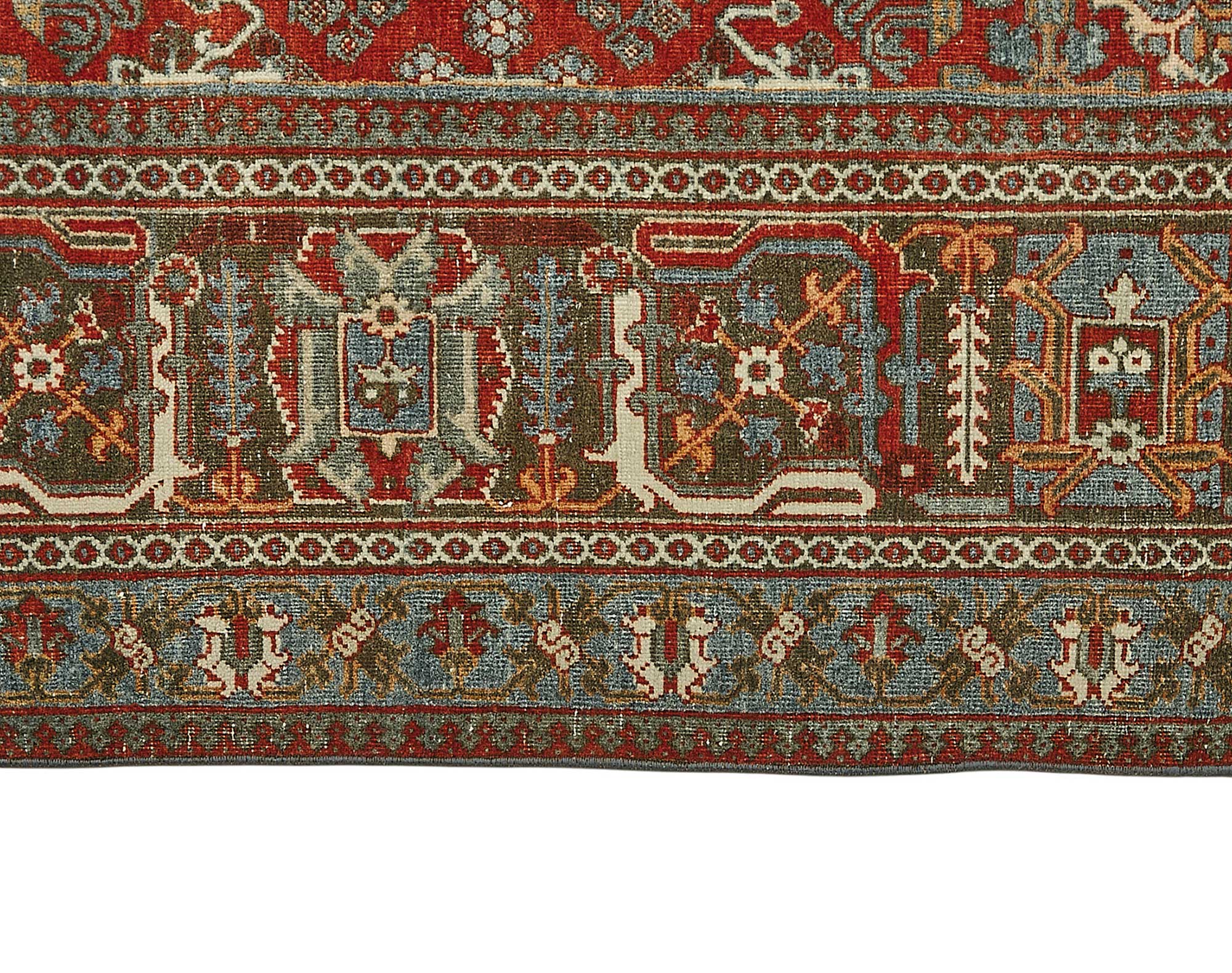 11x14 Beige Antique Persian Joshagan Rug - 50051
