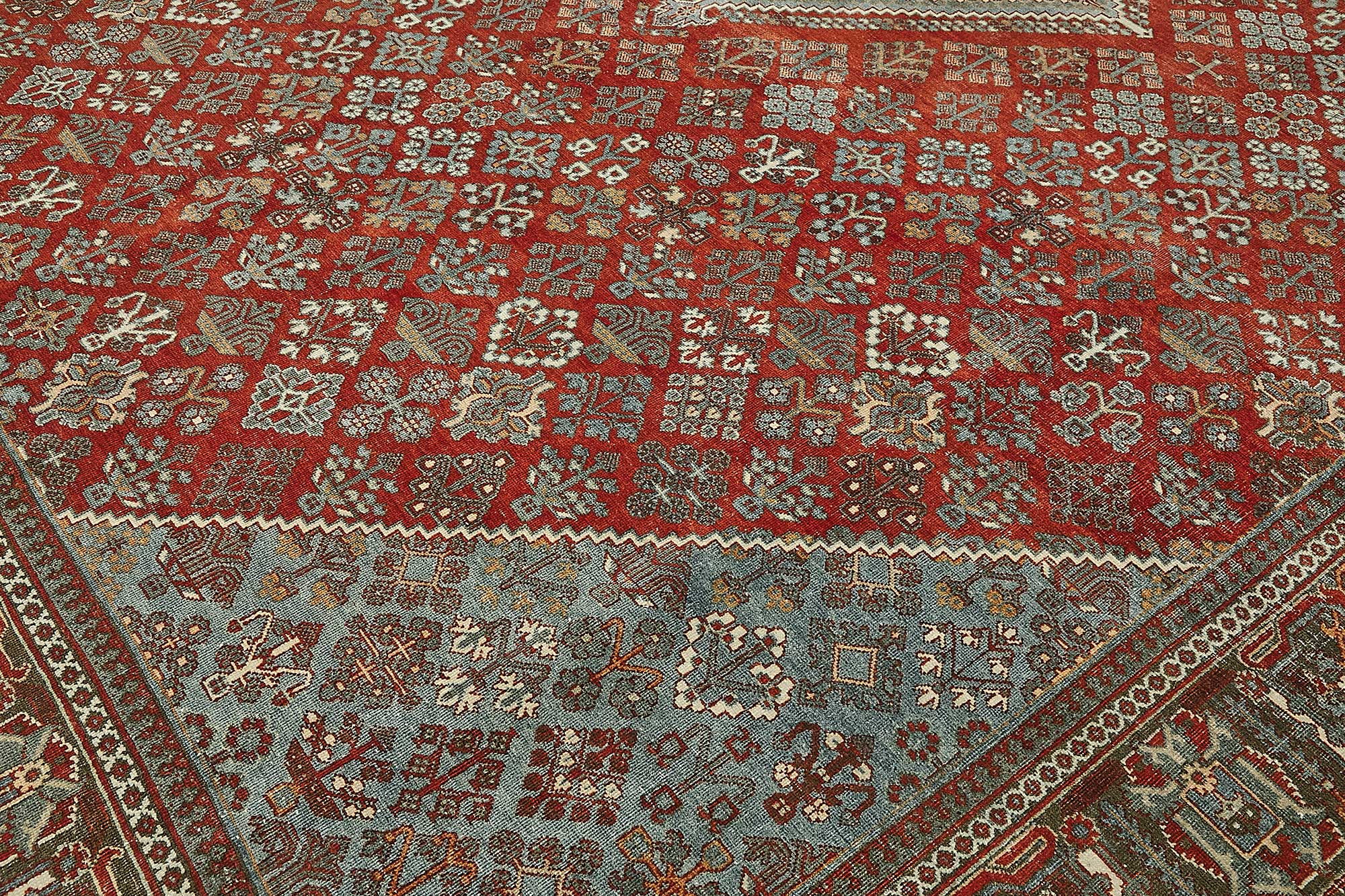 11x14 Beige Antique Persian Joshagan Rug - 50051