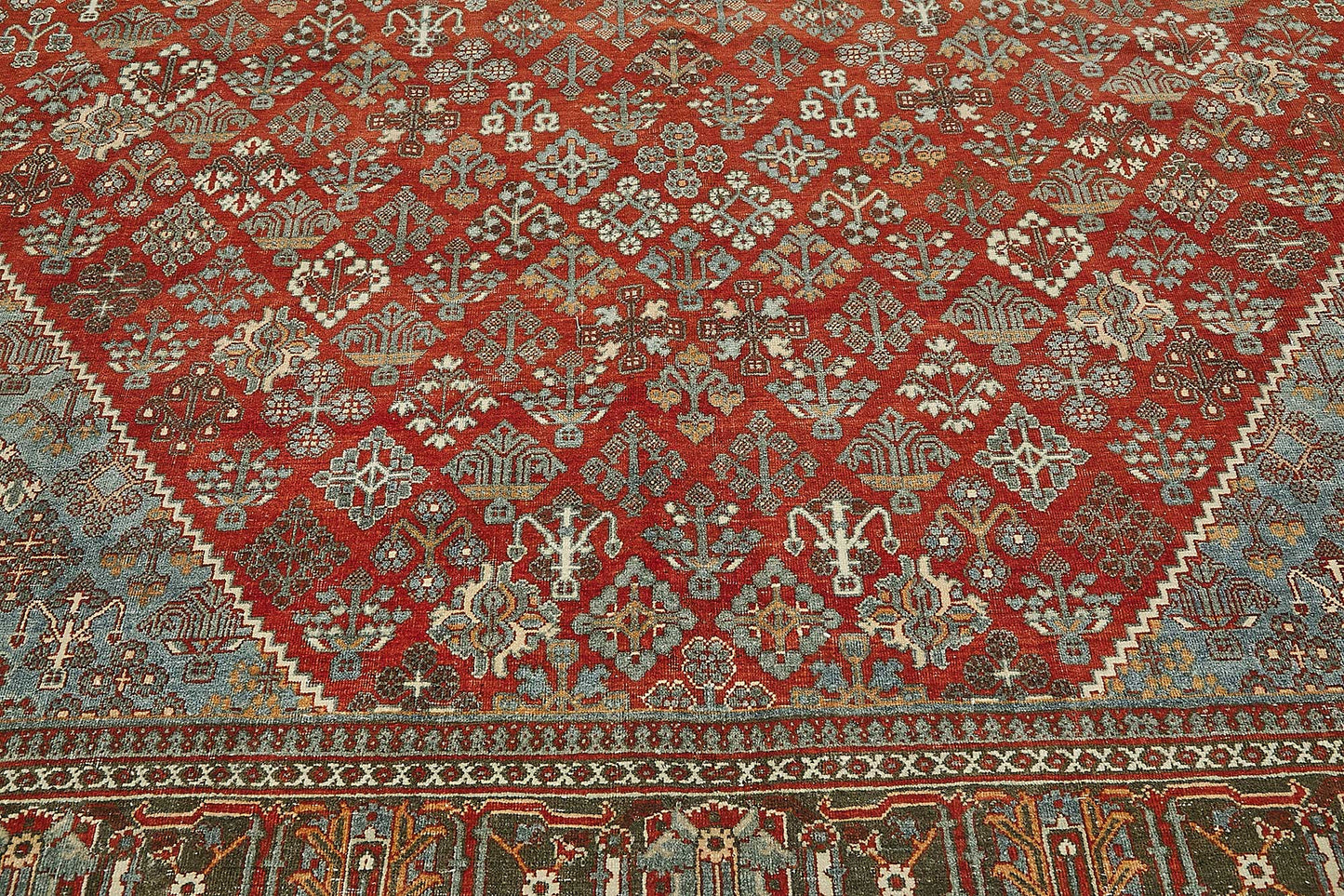 11x14 Beige Antique Persian Joshagan Rug - 50051