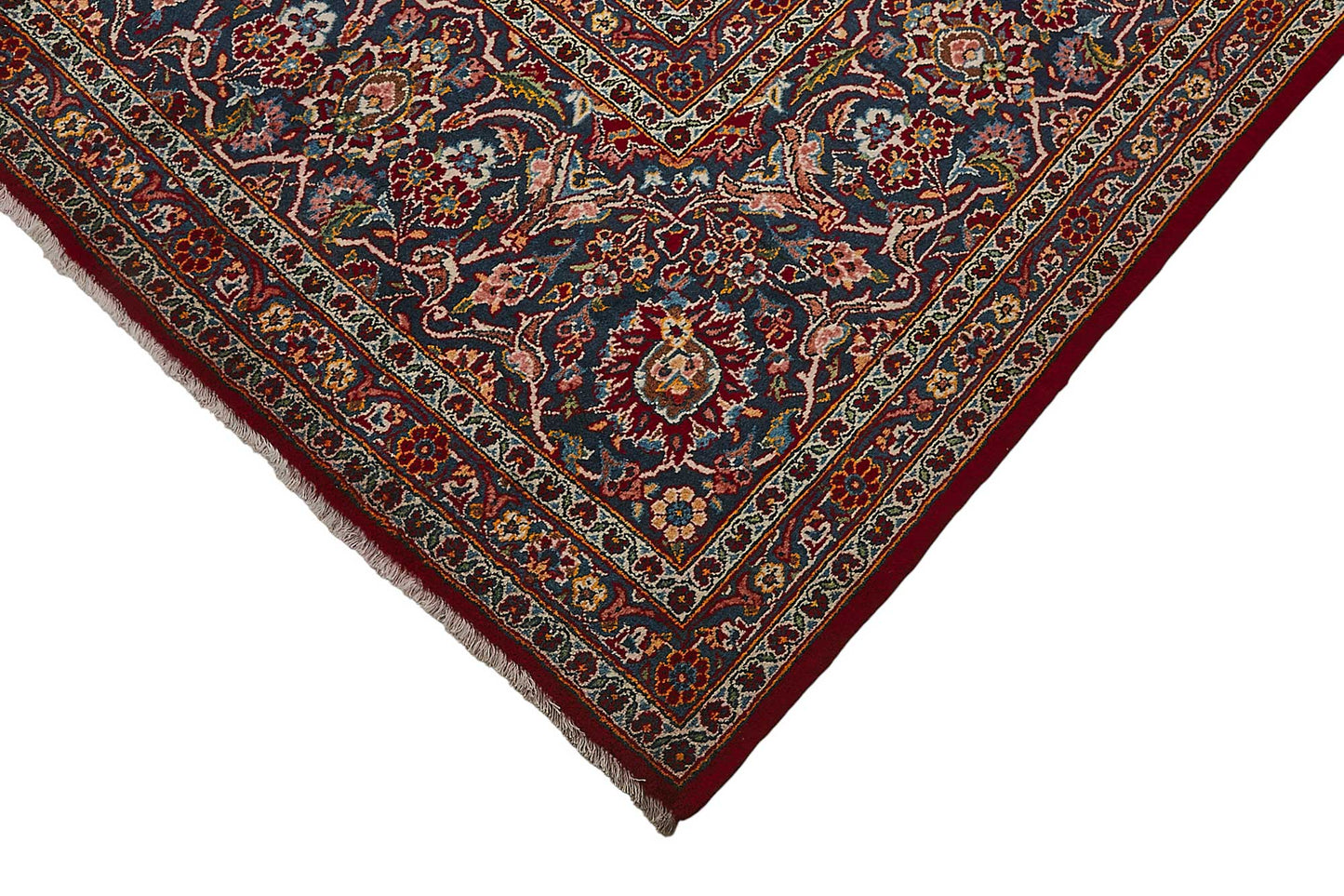 9x13 Antique Persian Kashan Rug - 50053