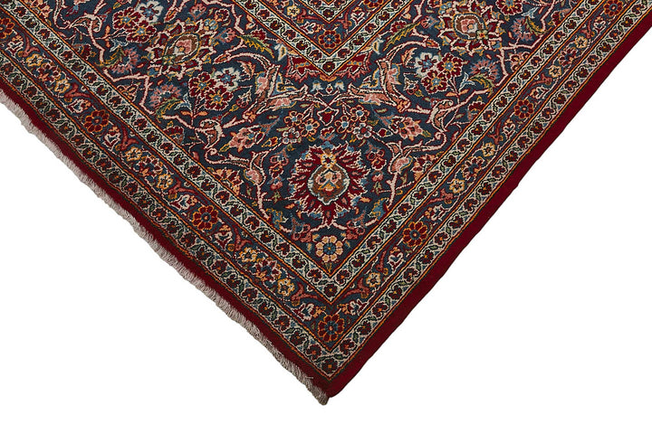 9x13 Antique Persian Kashan Rug - 50053