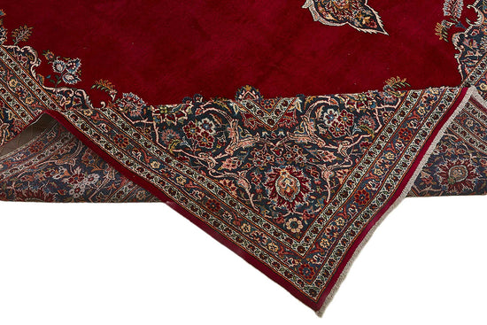 9x13 Antique Persian Kashan Rug - 50053