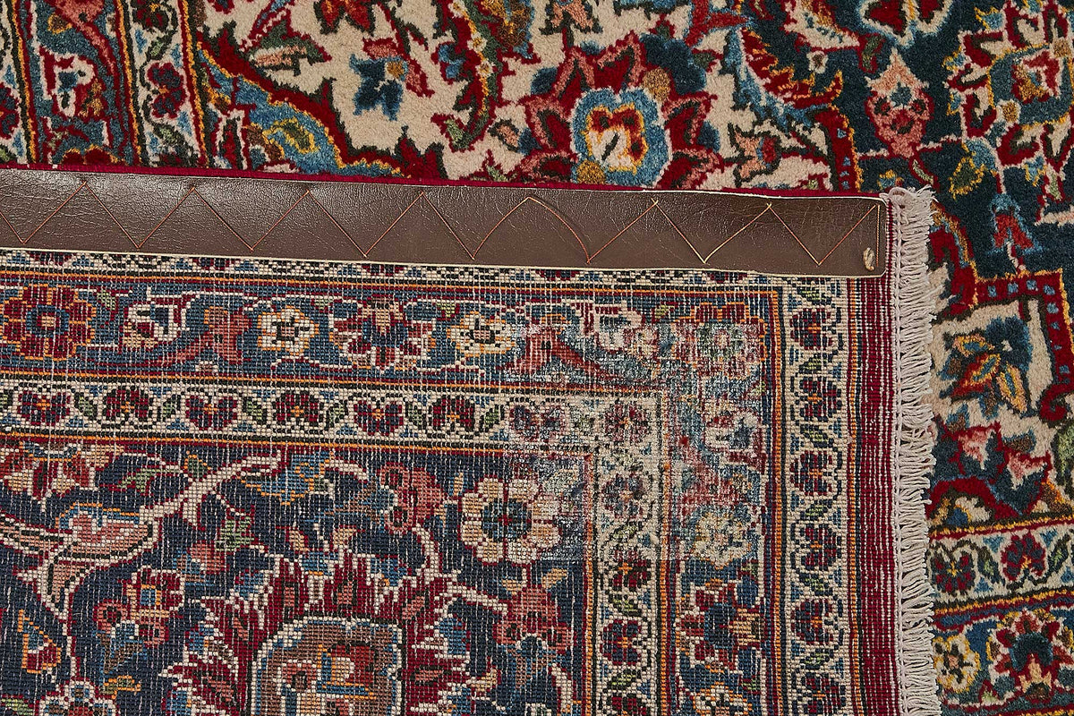 9x13 Antique Persian Kashan Rug - 50053