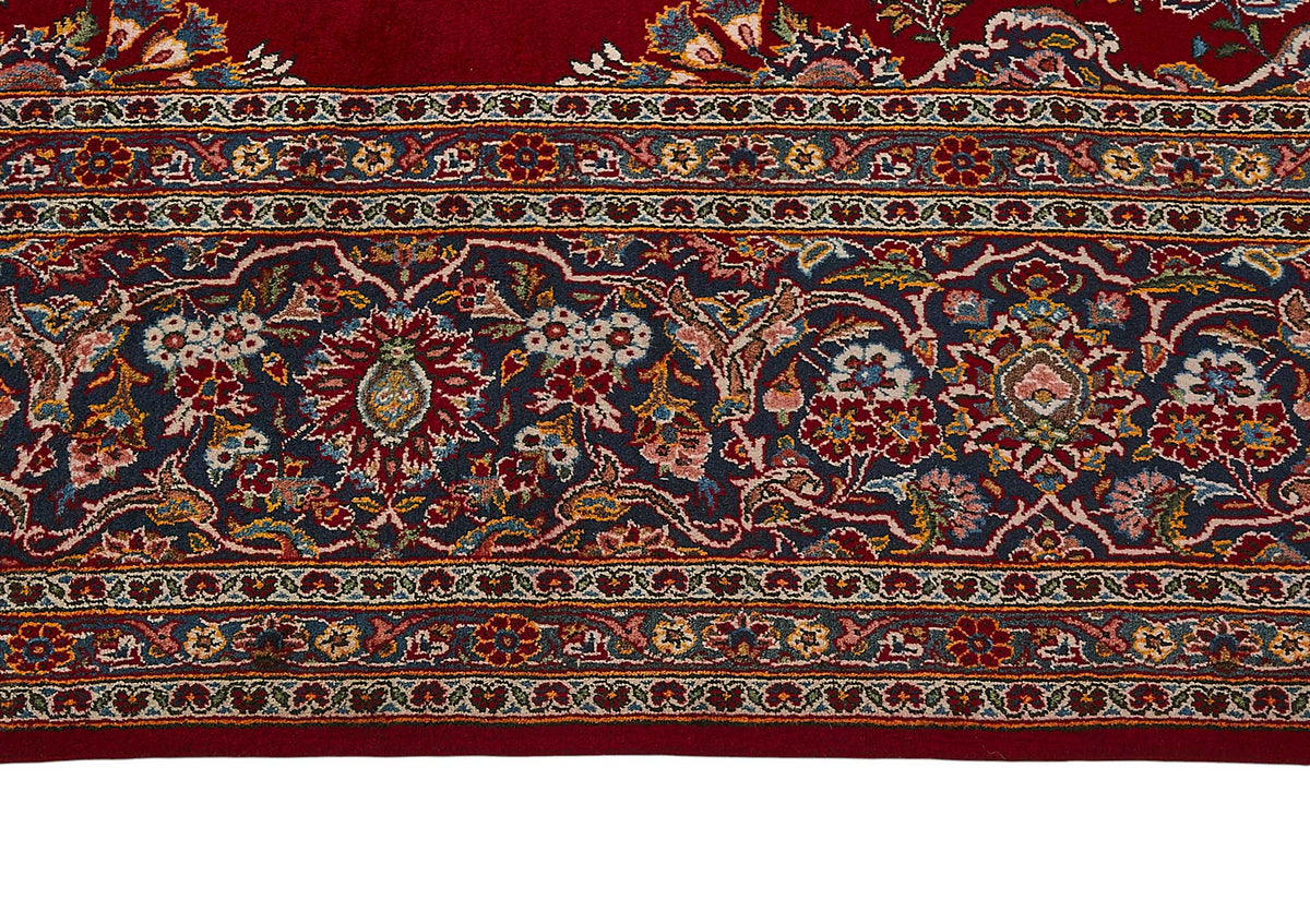 9x13 Antique Persian Kashan Rug - 50053