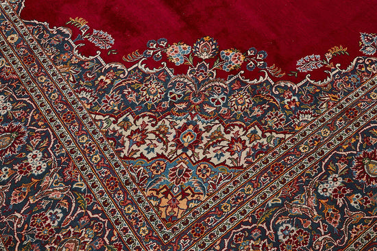 9x13 Antique Persian Kashan Rug - 50053