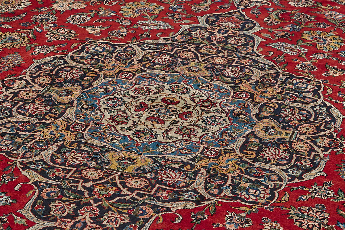 12x18 Antique Persian Kashan Rug - 50054