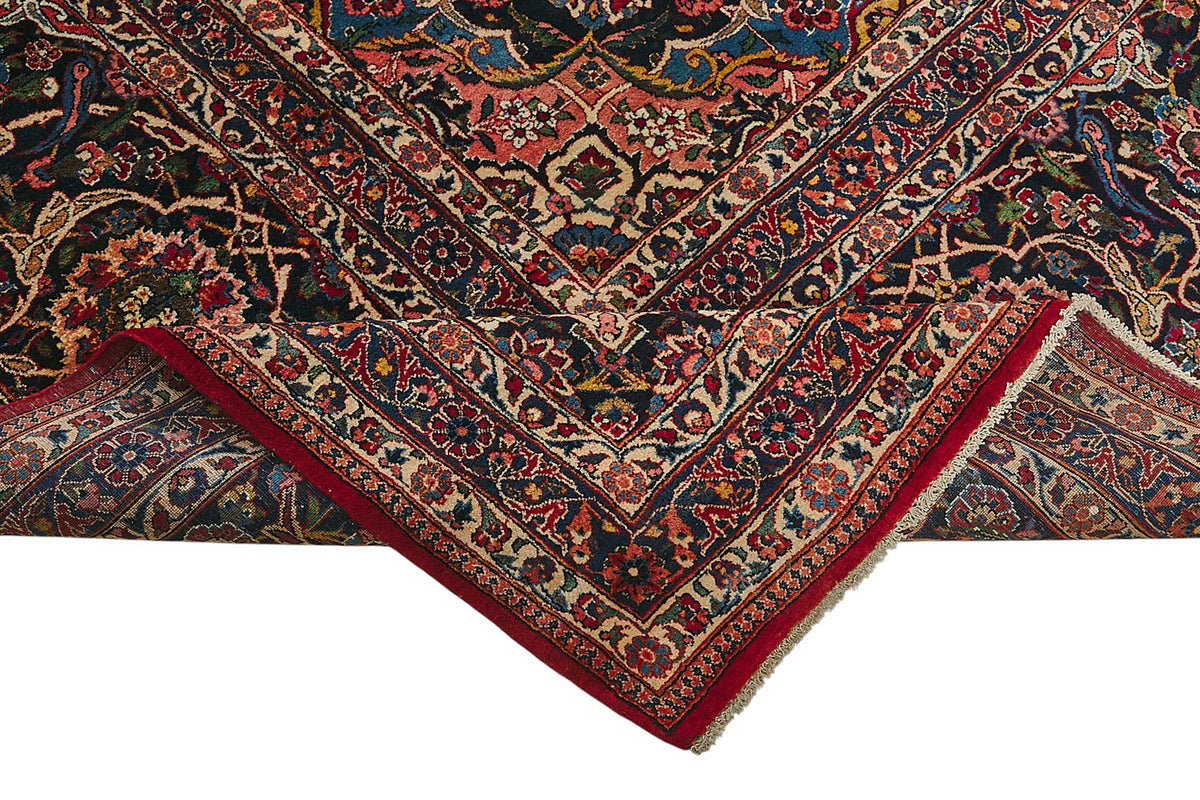 12x18 Antique Persian Kashan Rug - 50054