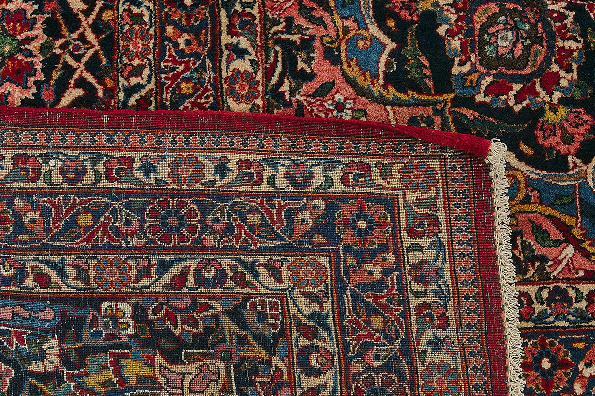12x18 Antique Persian Kashan Rug - 50054