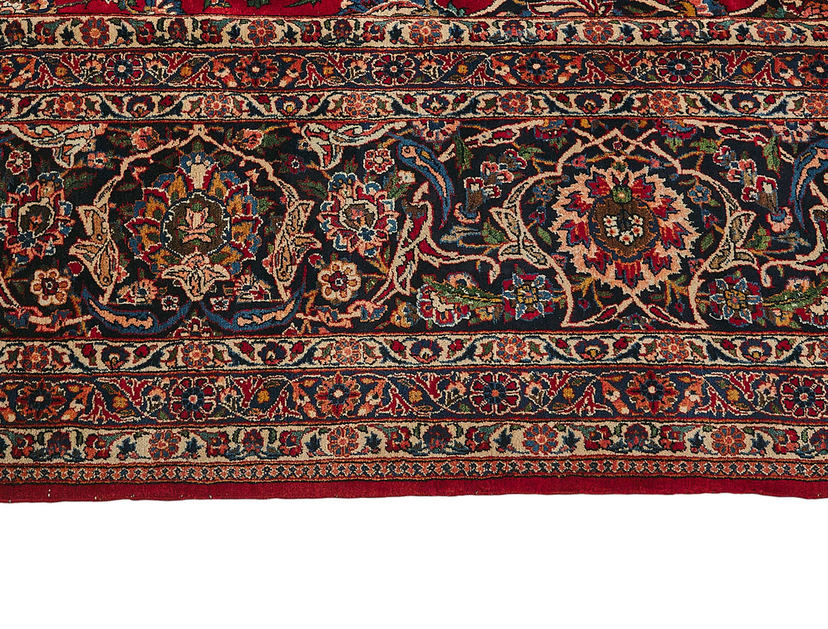 12x18 Antique Persian Kashan Rug - 50054
