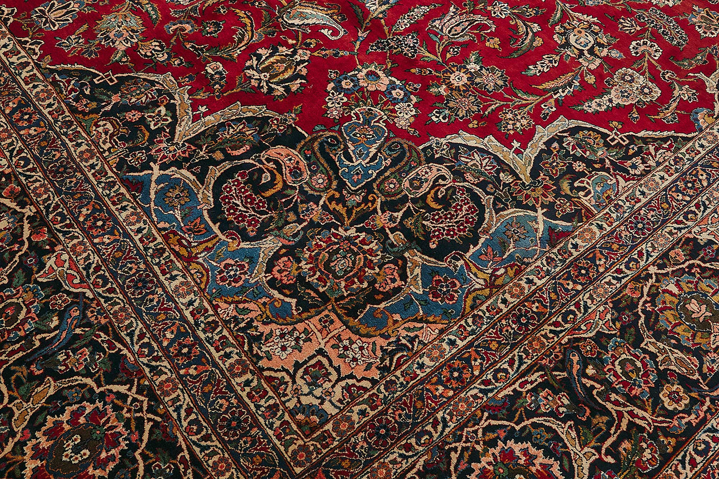 12x18 Antique Persian Kashan Rug - 50054