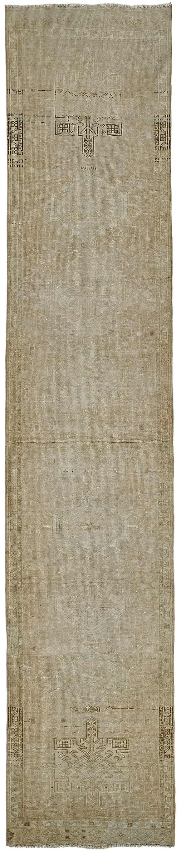 3x14 Antique Persian Heriz Runner Rug - 50057