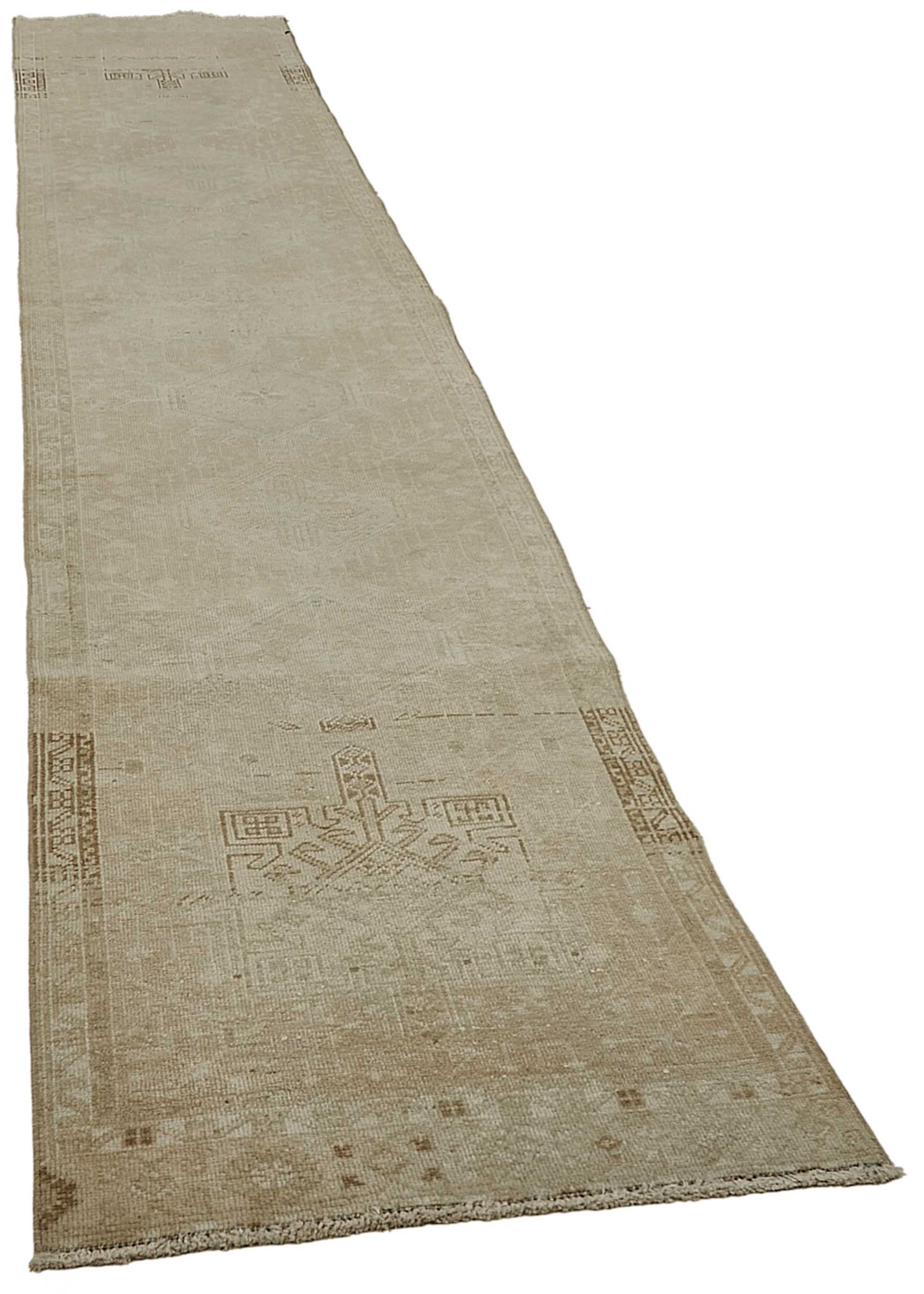3x14 Antique Persian Heriz Runner Rug - 50057