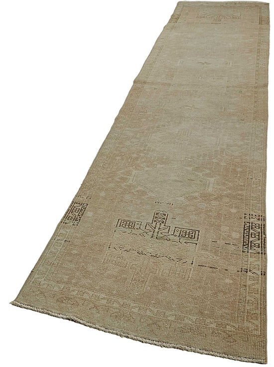 3x14 Antique Persian Heriz Runner Rug - 50057